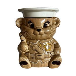Vintage Twin Winton Police Chief Teddy Bear Cookie Jar